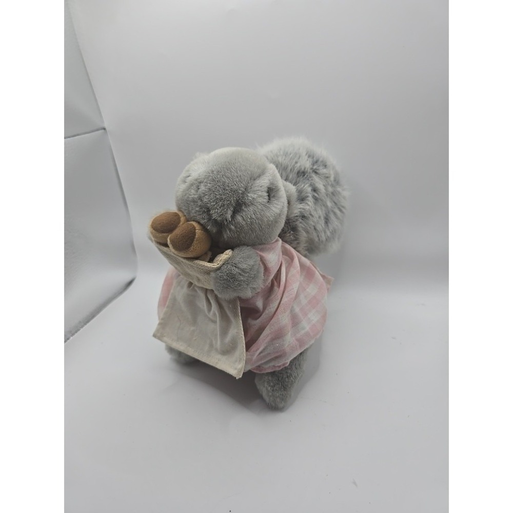 VTG 80s Beatrix Potter EDEN Plush Mrs Squirrel Goody Tiptoes 7" Stuffed Animal